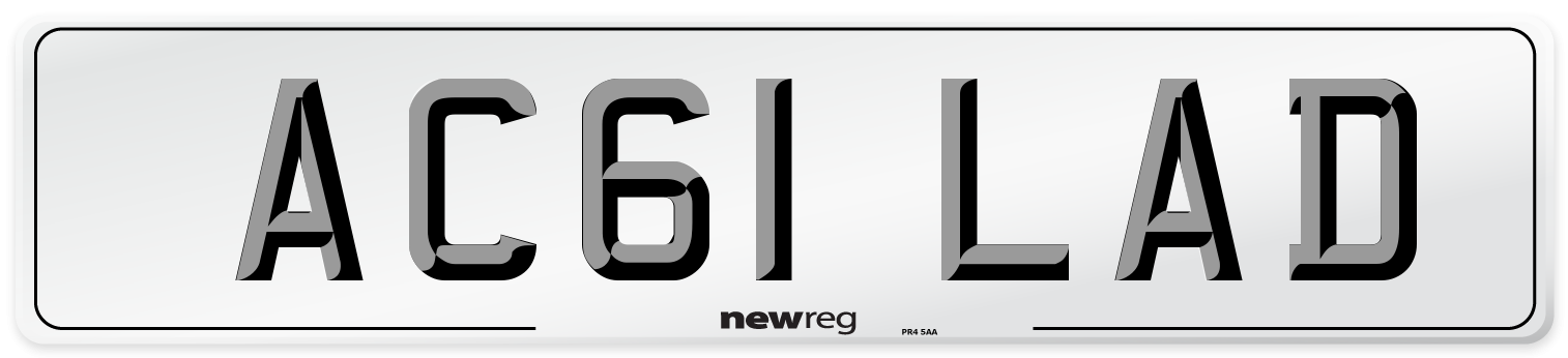 AC61 LAD Number Plate from New Reg